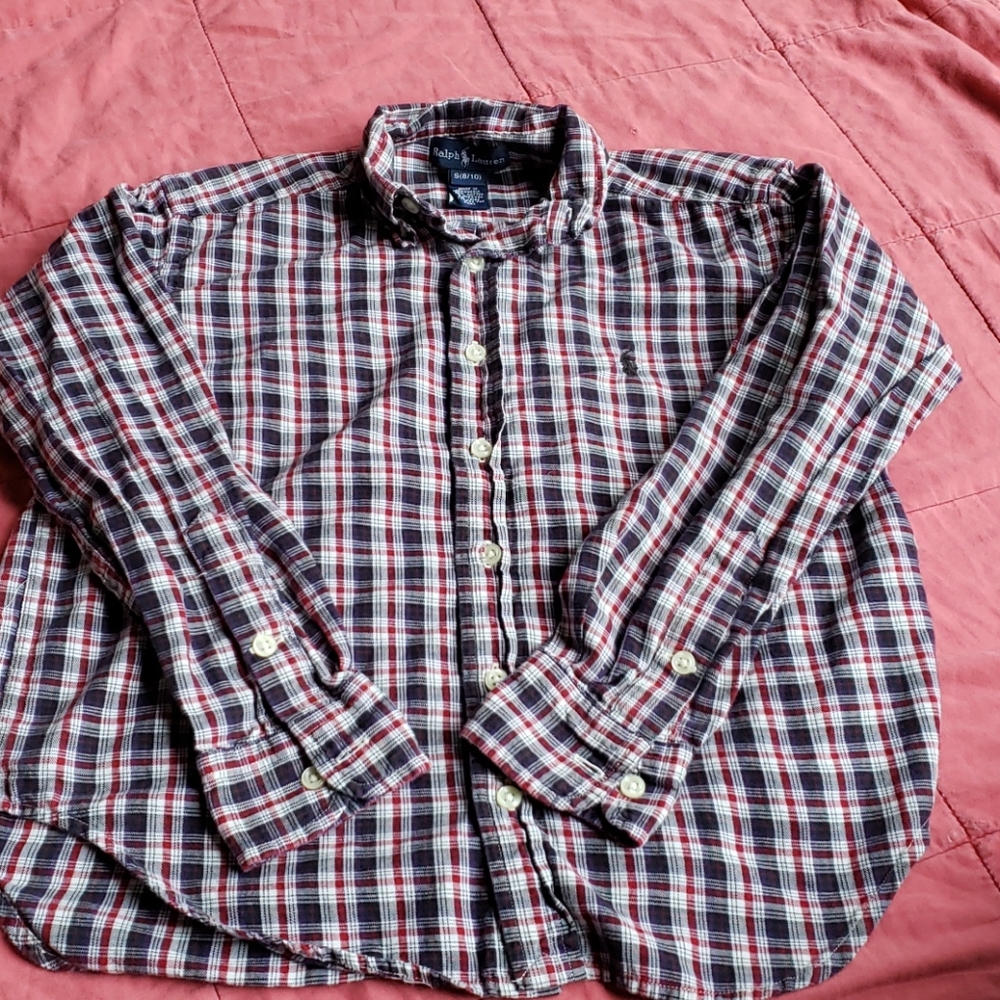 Boys Ralph's Lauren button down shirt (size 8-10)
